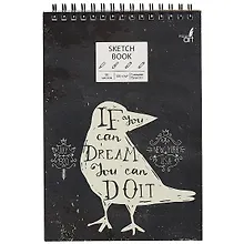 Купить Скетчбук А5 50л "SKETCHBOOK. Do it" белый офсет, 120г/м2, микротекстурир., евроспираль — Фото №1