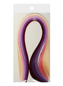 Купить Бумага для квиллинга в пакете с подложкой (3mm) (120 листов) (52cm), оттенки фиолетового (11-2 — Фото №1