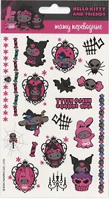 Купить Наклейки-тату переводные 110х200 "Хеллоу Китти и друзья Хэллоуин" — Фото №1