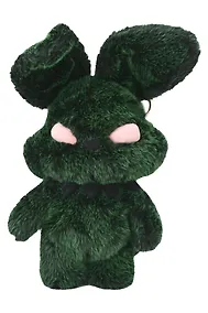 Купить Мягкая игрушка Заяц с пирсингом (зеленый) (50см) (12-HZTOYS-green) — Фото №1