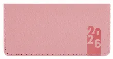 Купить Планинг датированный 2026 год, 64 листа, 170х88 мм "Джут", розовый, кожзам — Фото №1