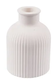 Купить Ваза Кувшинчик в полоску белый (гипс) (9х7) (9396948) — Фото №1