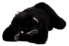 Купить Мягкая игрушка Котик пушистый (черный) (60см) (12-20251028-7L) — Фото №1