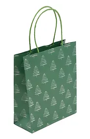 Купить Пакет А4 32*26*12 "Елочки" НГ, крафт — Фото №1