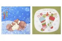 Купить Салфетки для декупажа Рождественские чулки - 2 шт. P-310655/SDL058800 — Фото №1