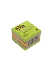 Купить Блок бумаги 51*51 самоклеящийся 400л, зеленый неон, 3М — Фото №1