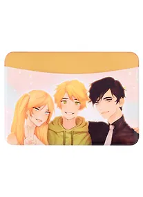 Купить Чехол для карточек горизонтальный Аниме Синтонимы Три персонажа (цветн) (Медина Мирай) (ДКГ2022-114) — Фото №1