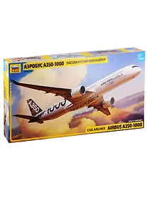 Купить Сборная модель ЗВЕЗДА Пассажирский авиалайнер Аэробус А-350-1000 7020 — Фото №1