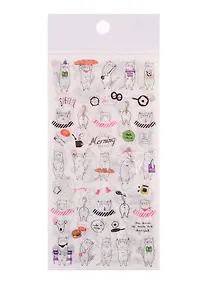 Купить Наклейки Цветные коты бумажные , 9*17,5 (6 листов) — Фото №1