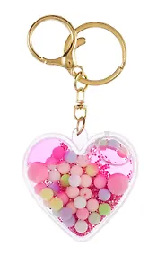 Купить Брелок Сердце прозрачное с гелем (ПВХ) (5,5 см), Bookvalno — Фото №1