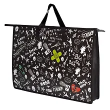 Купить Папка для чертежей и рисунков А3 "ПАНК" 45*33*9см, внутр.ПВХ карман, дно с расширением, текст.ручки, УФ-печать — Фото №1