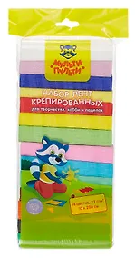 Купить Набор гофрированной бумаги 14 шт "Мульти-Пульти" 10*250см, ассорти — Фото №1