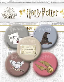 Купить Набор значков Гарри Поттер, 5 штук — Фото №1