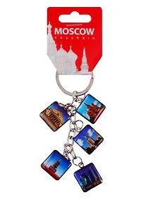 Купить Брелок гроздь Москва (квадраты) (176-5-19-2-FK) — Фото №1