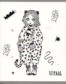 Купить Тетрадь в клетку Listoff, Kitty girls, 96 листов, в ассортименте — Фото №1