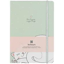 Купить Книга для записей А5 160л лин. "Mur-Mur" 7БЦ, резинка, ляссе, тонир.блок — Фото №1