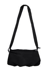 Купить Сумка-хобо (черная) (текстиль) (22х36) (12-12721-202509-NI-89) — Фото №1