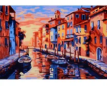 Купить Картина по номерам на картоне "На заре", 20 х 28,5 см — Фото №1