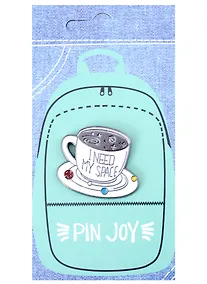 Купить Значок Pin Joy Чашечка кофе I need my space (металл) (12-08599-939) — Фото №1