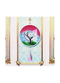 Купить Алмазная мозаика с подрамником Дерево (YKH21) (кругл./d=24см) (с част. заполн.) (камни разн. форм) (16цв) (Рыжий Кот) (3+) (коробка) — Фото №1