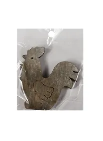 Купить Заготовка из дерева, петушок, 1 шт, 7*6,5 см, серый (11-00410-15-2208) — Фото №1