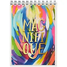 Купить Блокнот А6 40л кл. "Радужные вихри" Jewel, спираль, ВД лак, ассорти — Фото №1