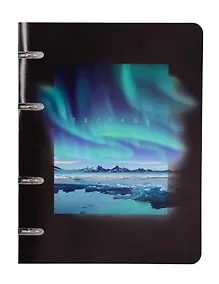 Купить Тетрадь 100л кл. "Сияние" на кольцах, пласт.обл., полноцв.печать — Фото №1