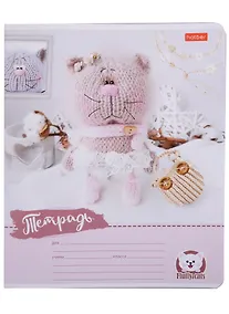 Купить Тетрадь в узкую линейку Hatber, "Уютные котики", 12 листов, в ассортименте — Фото №1