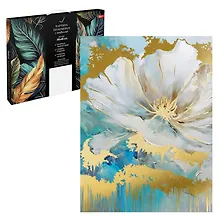 Купить Картина по номерам с поталью "Цветок" 30х40 см — Фото №1