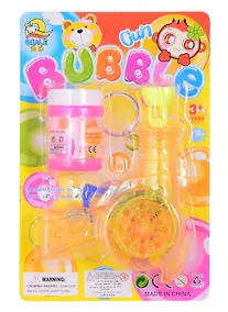 Купить Мыльные пузыри механический Бластер, 50 мл, свет, мех, в ассорт. — Фото №1