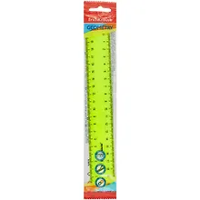 Купить Линейка 20см "Neon Solid" желт., подвес, ERICH KRAUSE — Фото №1