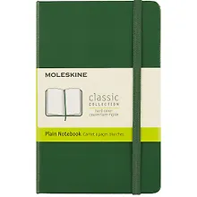 Купить Записная книжка Moleskin Classic Pocket, твёрдая обложка, зелёная, 96 листов, А6 — Фото №1
