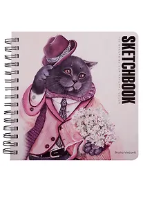 Купить Скетчбук 200*205 120л "BV" бел.внутр.блок 60г/м2, спираль, ассорти, Bruno Visconti — Фото №1