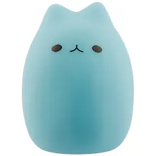 Купить Светильник LED Котик овальный, 8х10см, цвета в ассортименте — Фото №1