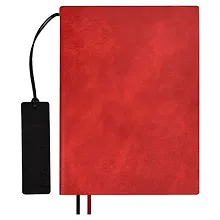 Купить Ежедневник недат. А5+ 160л 175*245 "Шеврет" красный, кожзам, мягк.переплет, блинтовое тиснение, офсет, ляссе — Фото №1