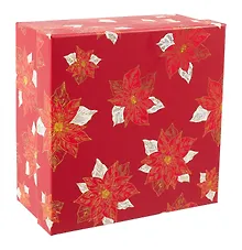 Купить Коробка подарочная "Flowers" 15.5*15.5*6, НГ, картон — Фото №1