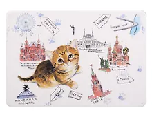 Купить Магнит Коты карта колесо (Москва) (картон) (МК/208/001Р) — Фото №1