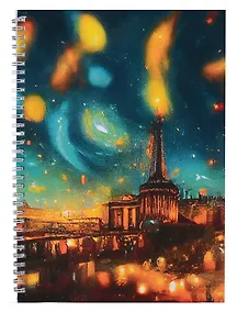 Купить Тетрадь в клетку Listoff, "Ночное сияние", А4, 60 листов — Фото №1