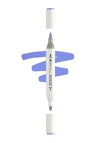 Купить Маркер акриловый "Сонет" фиолетовый светлый, двусторонний, перо кисть/пуля — Фото №1