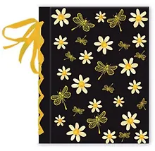 Купить Ежедневник, Феникс+(14*17см) 240стр. н/датир. РОМАШКИ И СТРЕКОЗЫ с декоративной лентой, обложка 7БЦ, на гребне — Фото №1