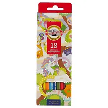 Купить Карандаши цветные Koh-I-Noor, "Волшебный лес", 18 цветов — Фото №1