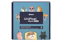 Купить UniPixel Magnet mini Алмазная мозаика на фигурных магнитах Мемные животные (12 шт.) — Фото №1