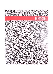 Купить Папка-портфолио А4 40ф "Шрифт" на кольцах, ПВХ, порол.прослойка, пластик — Фото №1