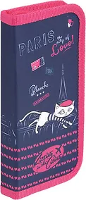Купить Пенал одностворчатый прямоугольный Proff Kitties in the Cities 19,5*9см на молнии, без наполнения — Фото №1
