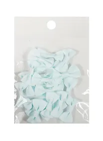 Купить Бантики пришив. из ткани голубые (3 см) (20шт) (пакет) (11-01055-QZ-02-2) — Фото №1