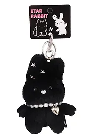 Купить Брелок-обвес на сумку Кролик черный (иск.мех) (14х10) (12-202509-YSK-72) — Фото №1