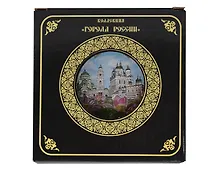 Купить Тарелка декоративная Кремль,Коллаж (фарфор) (15см) (Астрахань) (15BL-82K3) — Фото №1