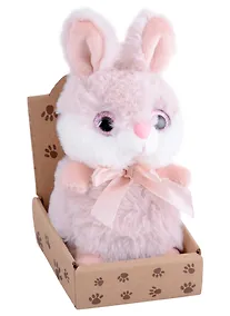 Купить Зайчик с бантиком в крафт коробке (12-01568-573) — Фото №1