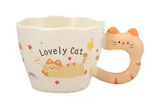 Купить Кружка Котик Lovely Cat (керамика) (400мл) (12-B3-6641-202510-STB-12) — Фото №1