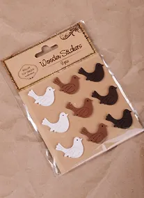 Купить Стикеры деревянные 3 вида (S26046498) — Фото №1